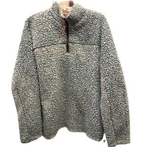 True Grit frosty blue sherpa  pullover XSMALL